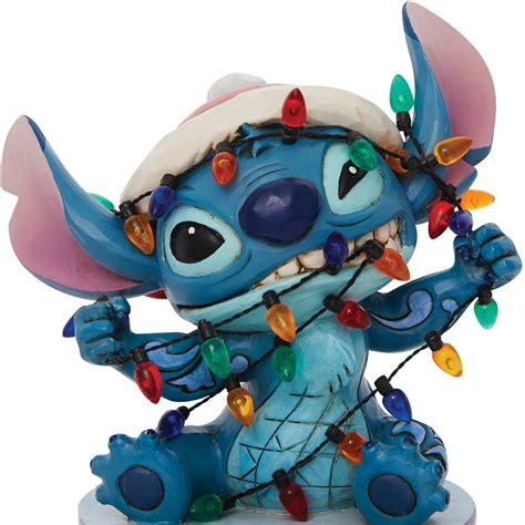 Disney Traditions Lilo And Stitch Stitch Wrapped In Christmas Lights By