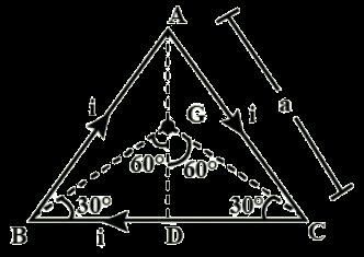 A Current Of I Ampere Is Flowing In An Equilateral Triangle Of Side A Th