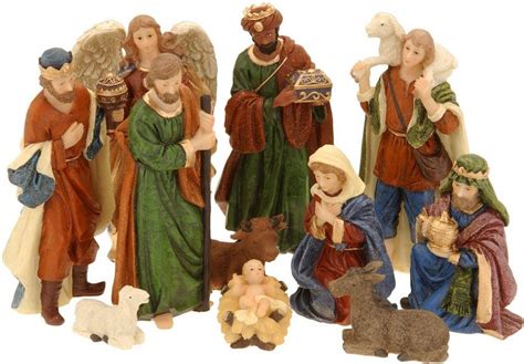 Spetebo Krippe Weihnachts Krippenfiguren Klein 11 Teiliges Set 11