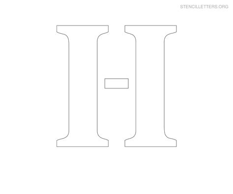 Large Printable Letter H Solid Black Template Free Printables English Hot Sex Picture