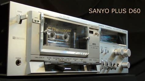 Sanyo Plus D60 Cassette Deck 1979 Review Youtube