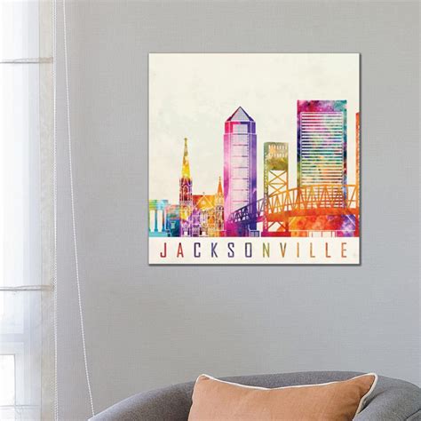 Wayfair Samples Jacksonville Landmarks Watercolour By Paul Rommer