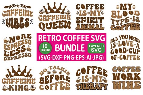 Retro Coffee Svg Bundle Graphic By Sz Artwork · Creative Fabrica