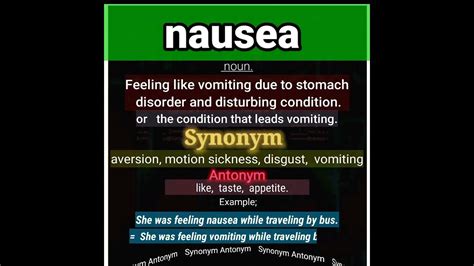 What Is Nausea Meaning Of Nausea Nausea What Is Nausea Meaning Of Nausea Synonymantonym