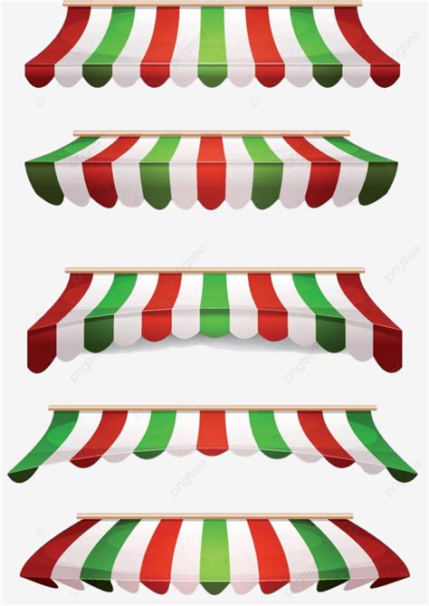 Store Awning Vector Design Images Italian Striped Awnings For Market