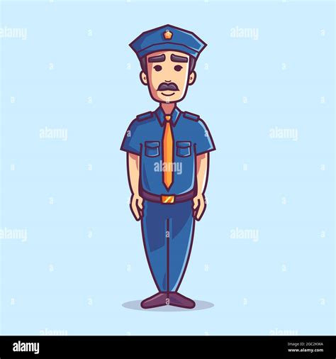 Prison officer cartoon hi-res stock photography and images - Alamy