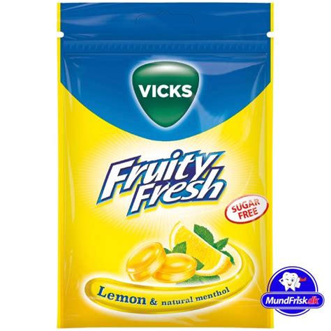 Vicks Halspastiller Fruity Fresh Lemon Plus 72 Gr Vicks