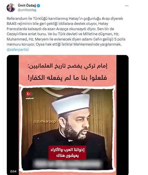 Hatay Fransa Da Kalsayd Diyen S Zde Hoca Halil Konak Ya Mit Zda