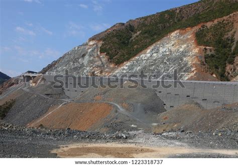 Gabion Wall Installation Works During Highway Stock Photo 1223318737 ...