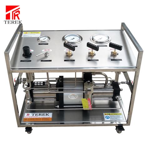 Terek Brand Air Driven Double Action Pneumatic Nitrogen Oxygen N2o Gas Booster Filling Cylinder