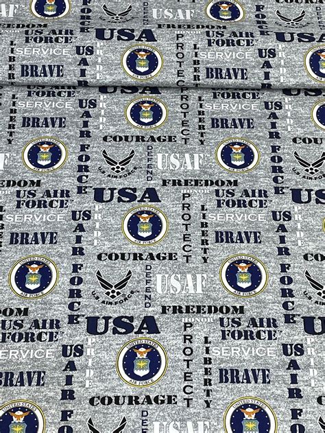 Us Air Force Fabric Military Fabric Air Force Morale Fabric Etsy