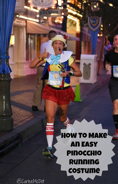 Carlee McDot How To Make An Easy Pinocchio Running Costume