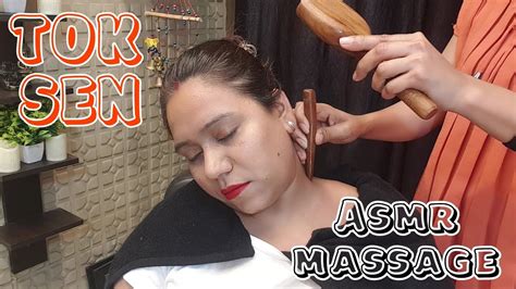 Asmr 💈massage Tok Sen Tool Yo Relax The Stiff Muscles By Indian Barber