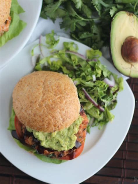 Salmon Burgers With Avocado And Hoisin Sauce Story Two Healthy Kitchens