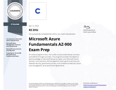 Microsoft Azure Fundamentals AZ-900 Exam Prep - My 10th specialization ...