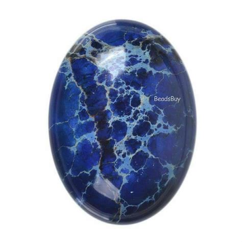 Mm Blue Sea Sediment Jasper Oval Flatback Cab Cabochon Item Etsy