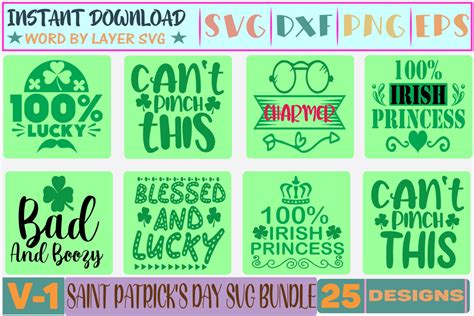 25 Saint Patricks Day Svg Bundle V 1 Graphic By Thesvgfactory