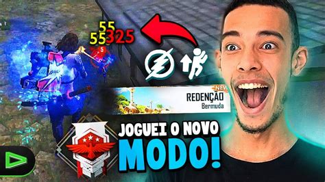 VIREI HACK JOGANDO O NOVO MODO DO FREE FIRE YouTube