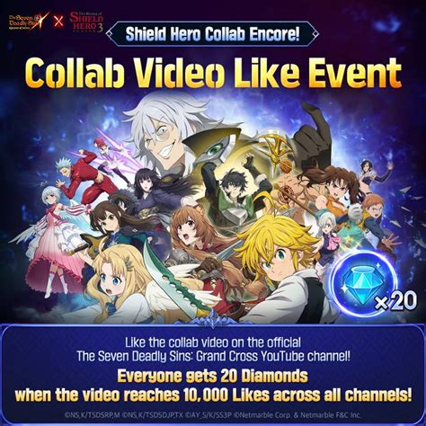 Evento Meta de Curtidas do Vídeo da Atualização da Colab Recompensas