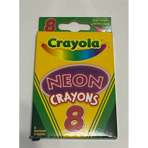 Crayola Neon Crayons 8pcs Shopee Malaysia