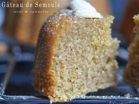 Gâteau de Semoule Miel Cannelle Safrangourmand fr