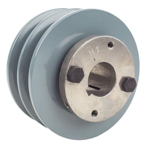 Double Groove 3 75 Cast Iron Electric Motor H Pulley Sheave BUSHING