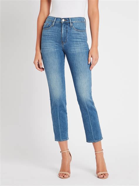 Frame Denim Le Sylvie Slender Straight Jean Mid Denim Garmentory