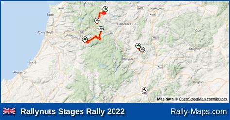 Streckenverlauf Rallynuts Stages Rally Btrda Rallyekarte De