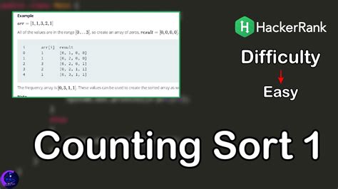 Counting Sort Problem In Java Hacker Rank Interview Preparation