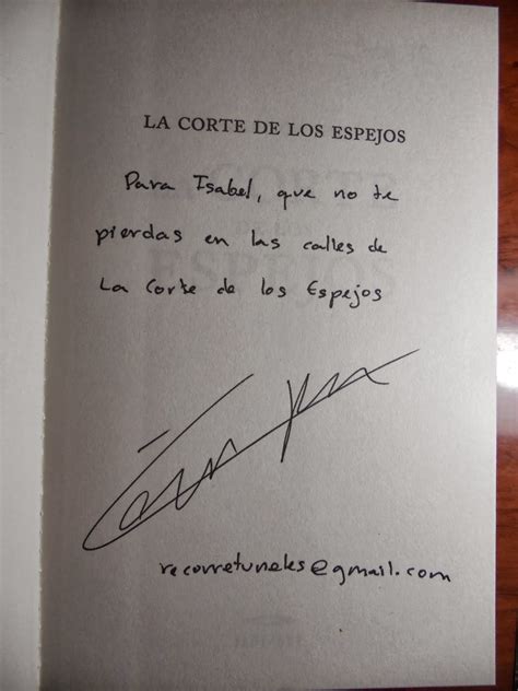 Todos Mis Libros Firmas De Libros La Corte De Los Espejos Con