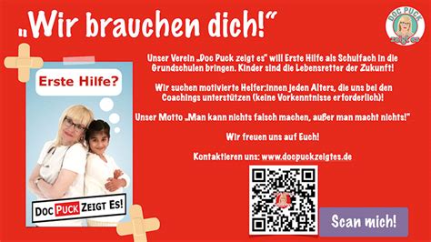 Erste Hilfe für Kids Doc Puck zeigt es RHEINexklusiv