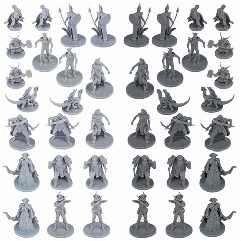 Buy Path Gaming 40 Fantasy Op Miniatures For Dungeons And Dragons