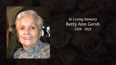 Betty Ann Gersh Tribute Video