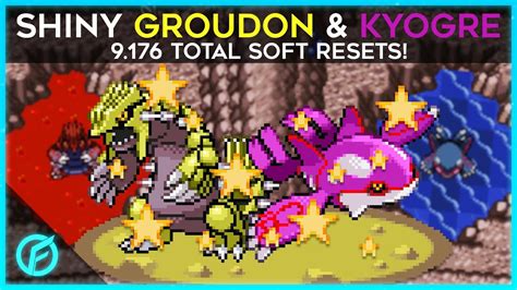 LIVE SHINY GROUDON KYOGRE 9 176 Total SRs Pokémon Ruby Sapphire