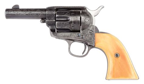 Lot Detail A Factory Engraved Sheriffs Model Colt Single Action