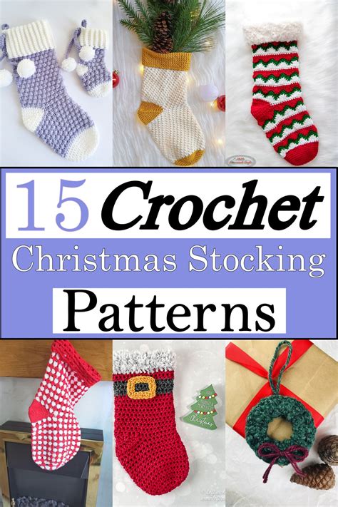 15 Easy Crochet Christmas Stocking Patterns Free Craftsy