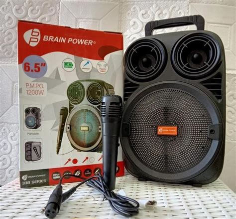 Speaker Kimiso Brain Power Speaker Portable Bluetooth Karaoke Fm