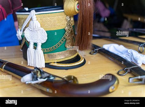 19th Century Green Hungarian Officer S Hat Stock Photo Alamy