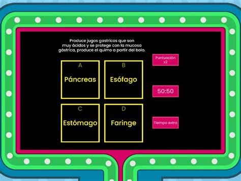 El Cuerpo Humano Gameshow Quiz