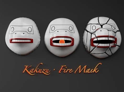 Kakuzu Masks 3D model rigged | CGTrader