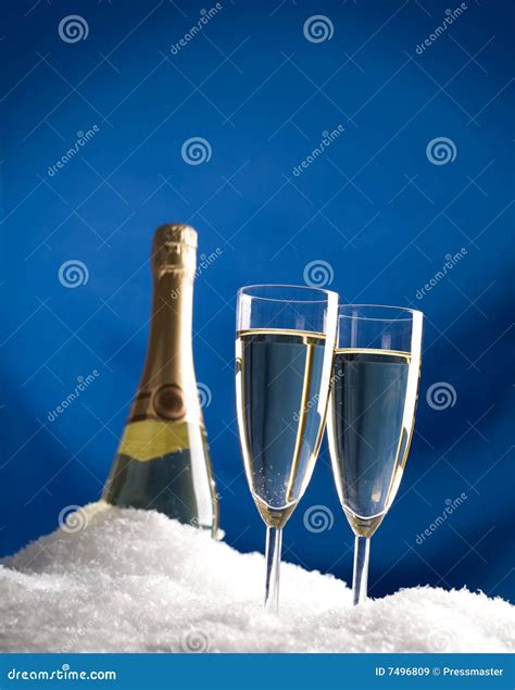 Cooling Champagne Stock Image Image Of Glass Celebration 7496809