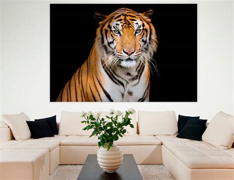 Tiger Wild Animal Canvas, Tiger Painting, Tiger Canvas Art, Tiger Wall ...