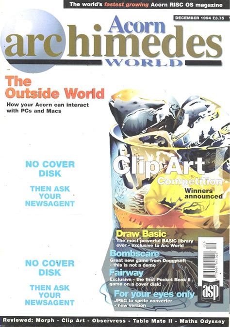 Acorn Archimedes World - December 1994 - Magazine - Computing History