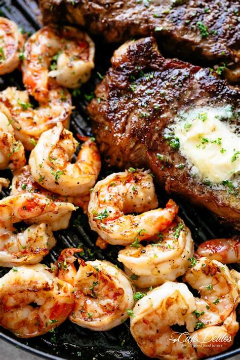 Garlic Butter Grilled Steak And Shrimp Cafe Delites