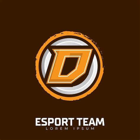 Premium Vector | Letter D logo eSports design template gamer mascot ...