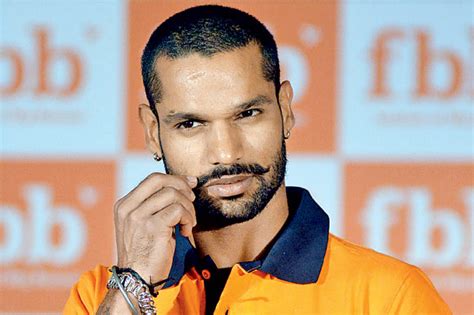 Shikhar Dhawan Moustache Style