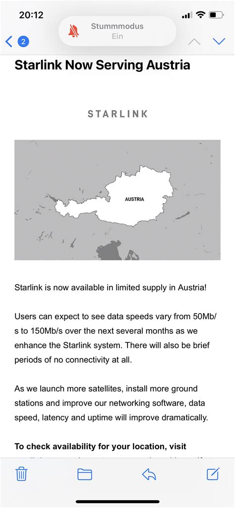 Starlink now available in Austria! : r/Starlink