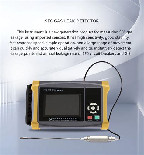 Sf6 Gas Detection Equipment Portable Sf6 Gas Leak Detector Buy Sulfur