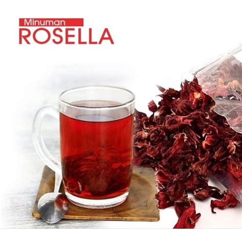 Jual Teh Bunga Rosella 1kg Teh Rosela 1000grm HIBICUS TEA ROSELLA TEA