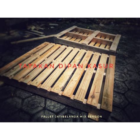 Jual Pallet Kayu Jati Belanda Terbaik Mix Balok Sengon Untuk Dipan